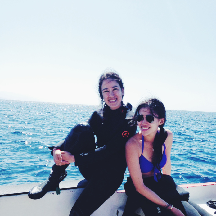 In between dives. We went to Toyapakeh and PED, Nusa Lembongan, Indonesia.