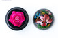 Pink Rose Savron Ornament