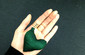 Pine Green Heart-shaped Key Chain
