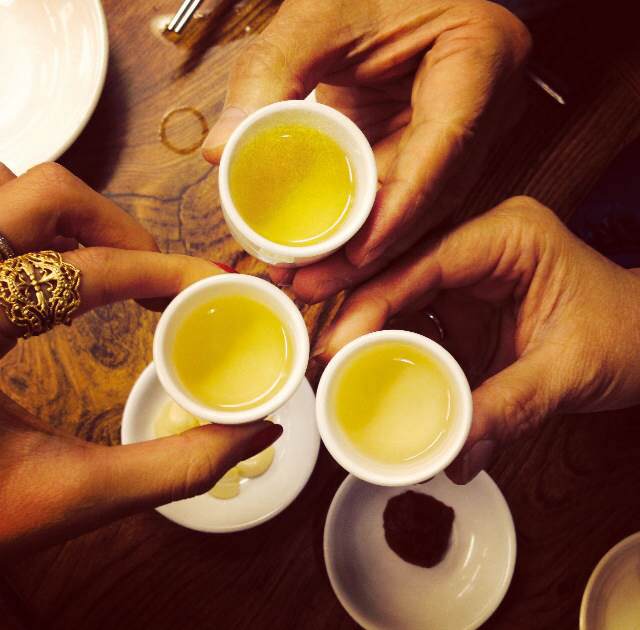 Shots of ginseng at Tosokchon in Seoul, South Korea.