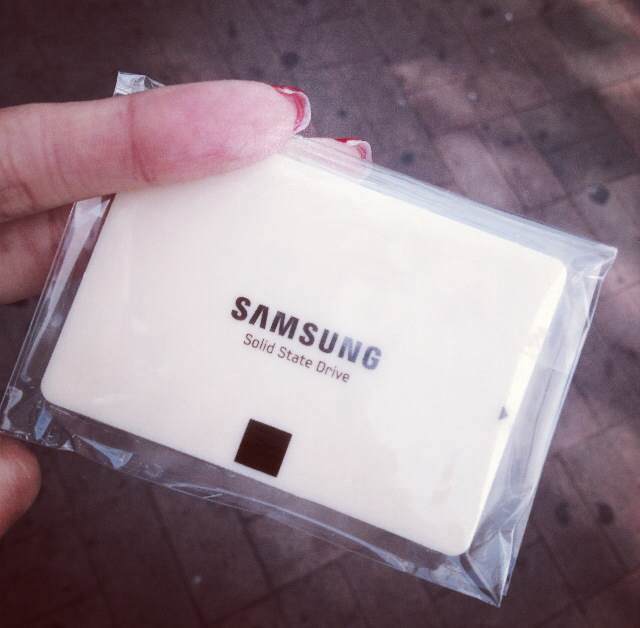 Samsung employees were giving out these white chocolate around hongdae.