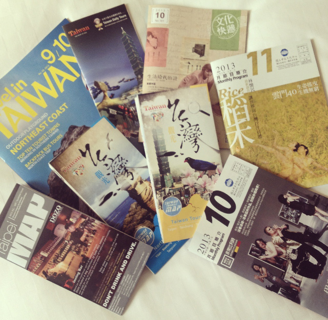 Plethora of Taipei guidebooks.