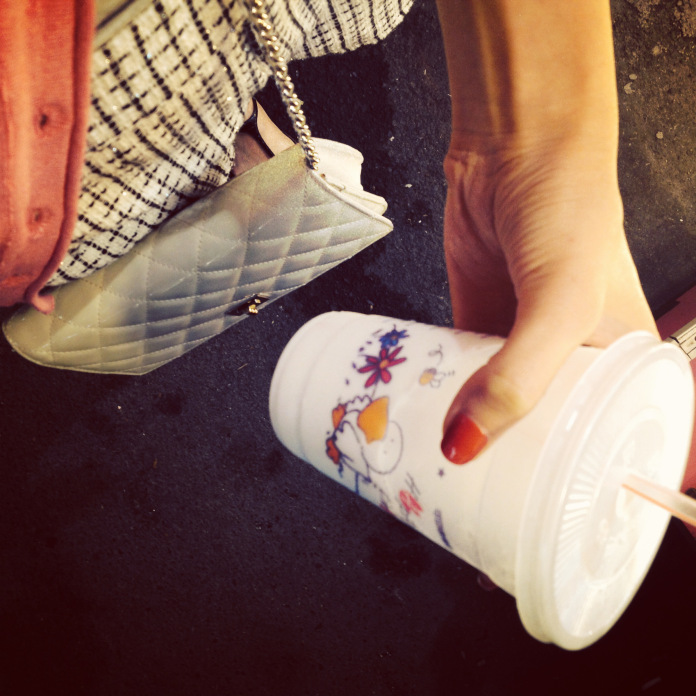 Coconut milk at Shilin Night Market.