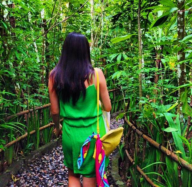 Going deep into the lush greenery at Cantik Agriculture Coffee Farm in Bali, Jakarta.