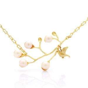 Gold Plated Branch Necklace