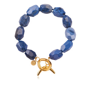 Azure Blue Half Moon Bracelet