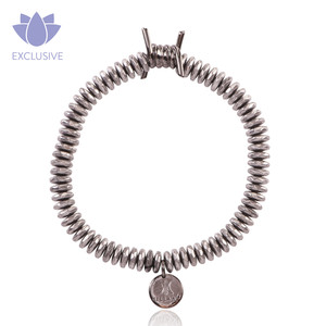 Hematite Gunmetal Barbed Wire Bracelet