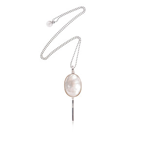 Ylla Pearl Silver Necklace