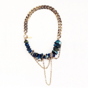 Titanium Crystal Quartz Half Length Necklace (2 colors)