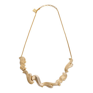 Liquid Gold Abstract Necklace