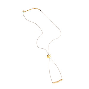 Adjustable Gold Toggle Neckace