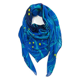Big Waves Modal Cashmere Square Scarf (2 colors)