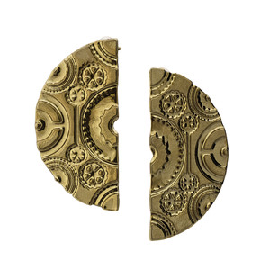 Ancient Gold Wheel Earrings