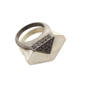 Minimalistic Sterling Silver Deconstruct Ring