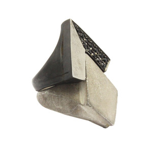 Black and White Deconstruct Ring
