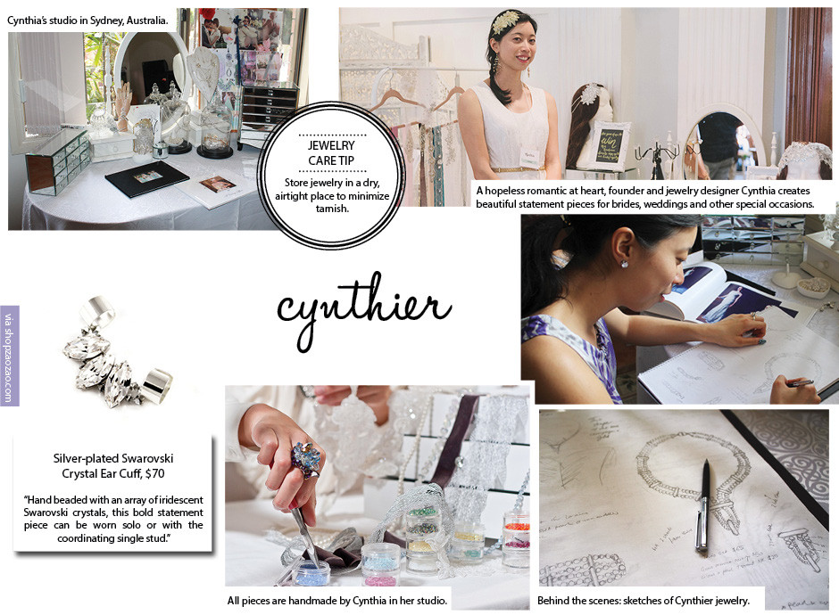 Fun and edgy are the name of the game here - and not just for brides to be! Sydney-based designer Cynthier designs pieces for anyone who appreciates a little quirk.