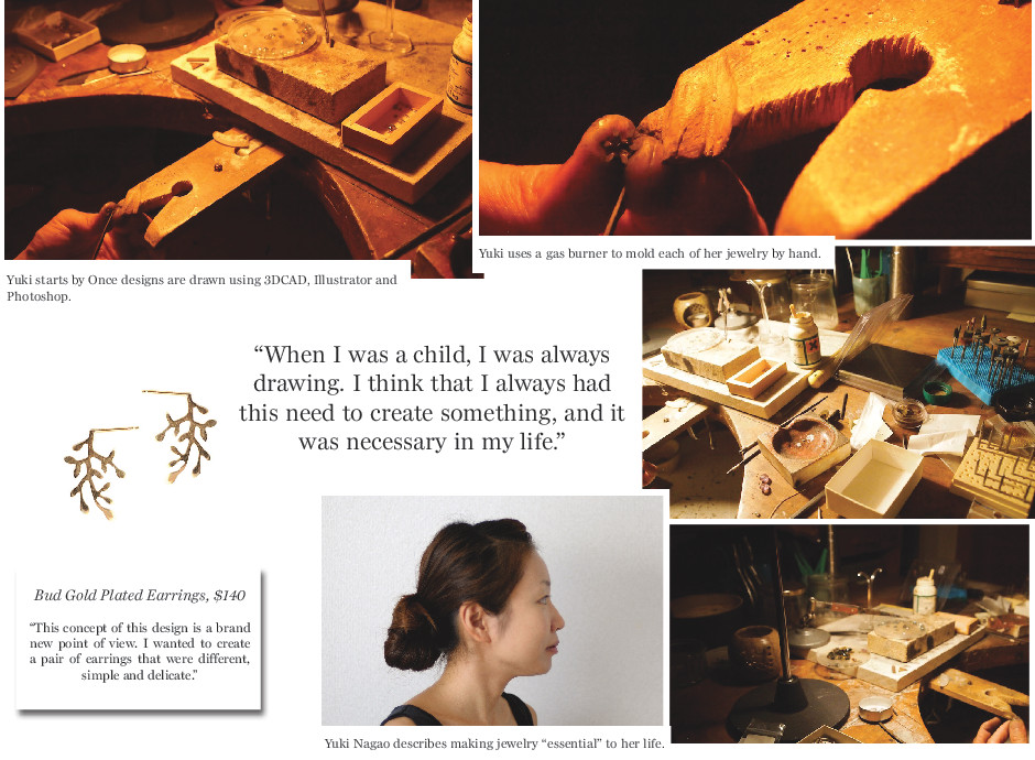 Designer Chiayi founded Library Brass in effort to intertwine brass chains with fabric creating structured patterns, which would mesh with the form of the body.