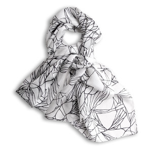 Big Crack Print Silk Scarf
