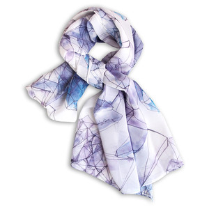Crystal Print Silk Scarf