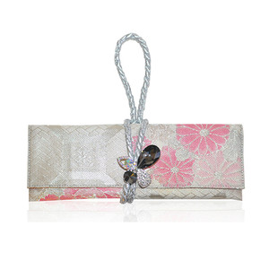 Pink Rose Obi Wristlet Clutch