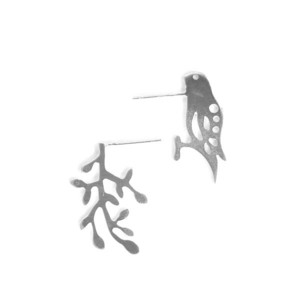 Talk with Me Sterling Silver Stud Earrings