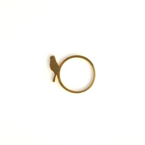 Small Bird Gold Plated Ring