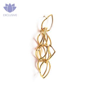 Structured Multi Link Drop Earrings