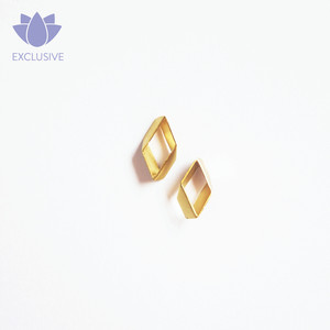 18K Gold Architectural Earrings