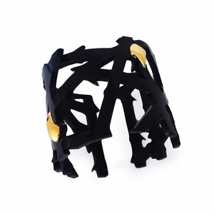 Intricate Thorn Rivet Cuff Bracelet