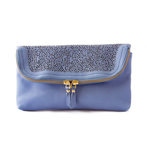 Powder Blue Aurelia Foldover Clutch
