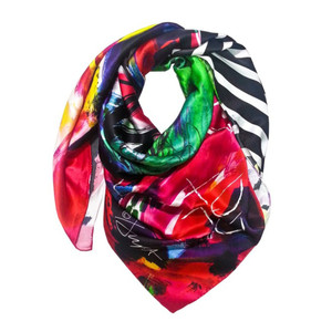 Gaga Silk Charmeuse Square Scarf