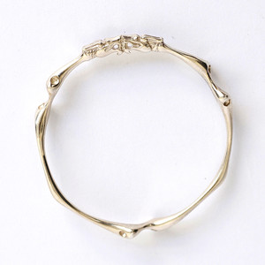 Small Silver Naga Root Bangle
