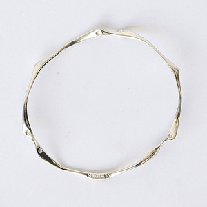 Popular Thin Small Silver Root Bangle