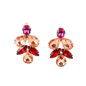 Ruby Red Marilyn Drop Earrings