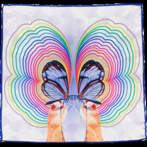 Colorful Modern Butterfly Scarf
