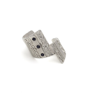 Silver Textured Ring