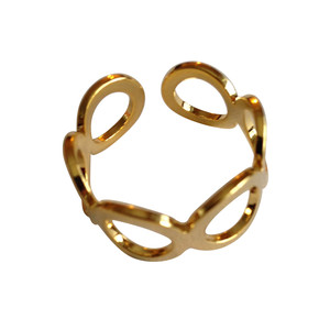 Rose Gold Chain Loop Ring