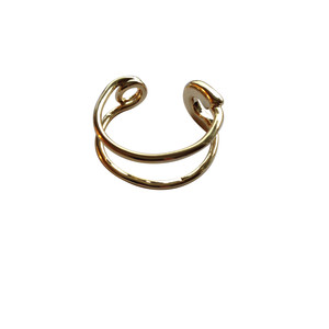 Rose Gold Safety Pin Ring