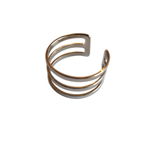Silver Tri-band Ring
