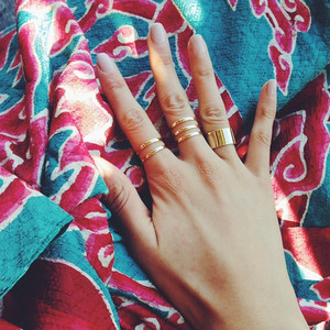 Solid Gold Lateral Ring