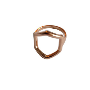 Rose Gold Hexagon Ring