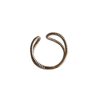 Detailed Silver Gap Ring