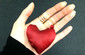 Merlot Heart-shaped Key Chain