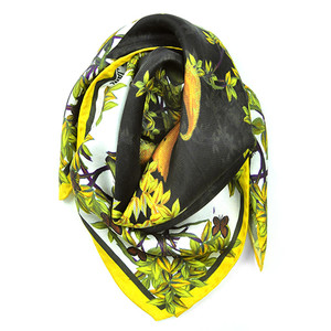 Lemon Silk Twill Scarf
