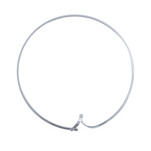 Dance of Ribbon Silver Ribbon Collar Necklace
