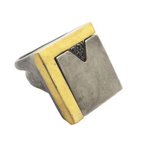 Contemporary Black Deconstruct Ring