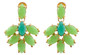 Spring to Life Chrysoprase Green Onyx Earrings