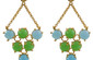 Straight From the Runway Chrysoprase Light Blue Chalcedony Earrings